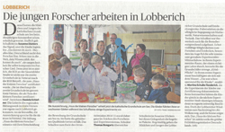 Die jungen Forscher arbeiten in Lobberich
