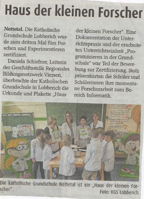 Haus der kleinen Forscher